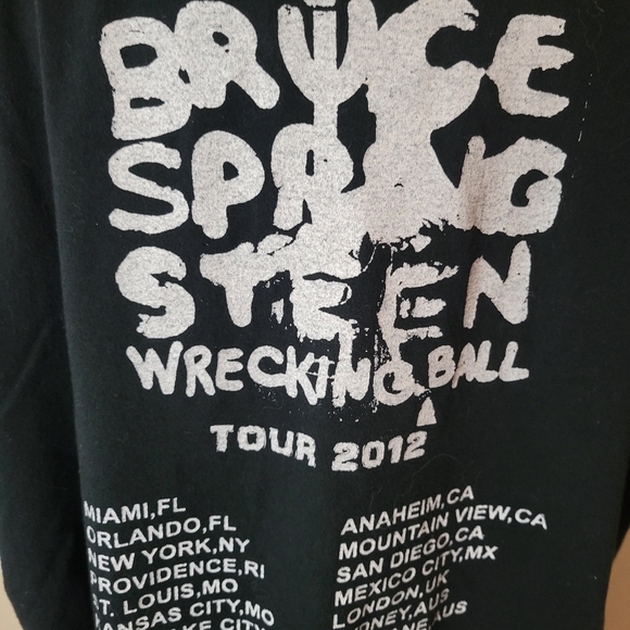 Vintage Bruce Springsteen Wrecking Ball Tour 2012 T-shirt - Picture 4 of 5